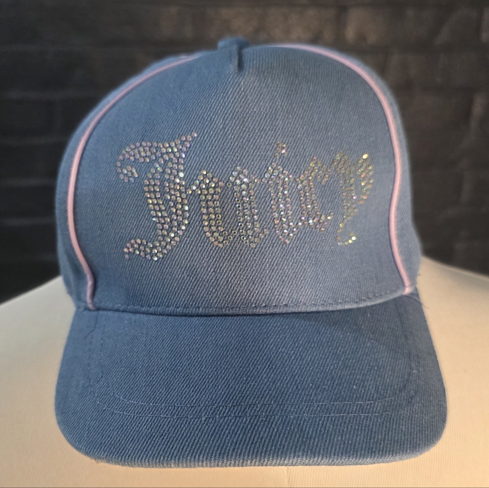 Juicy Couture Kids' Denim Rhinestone Cap